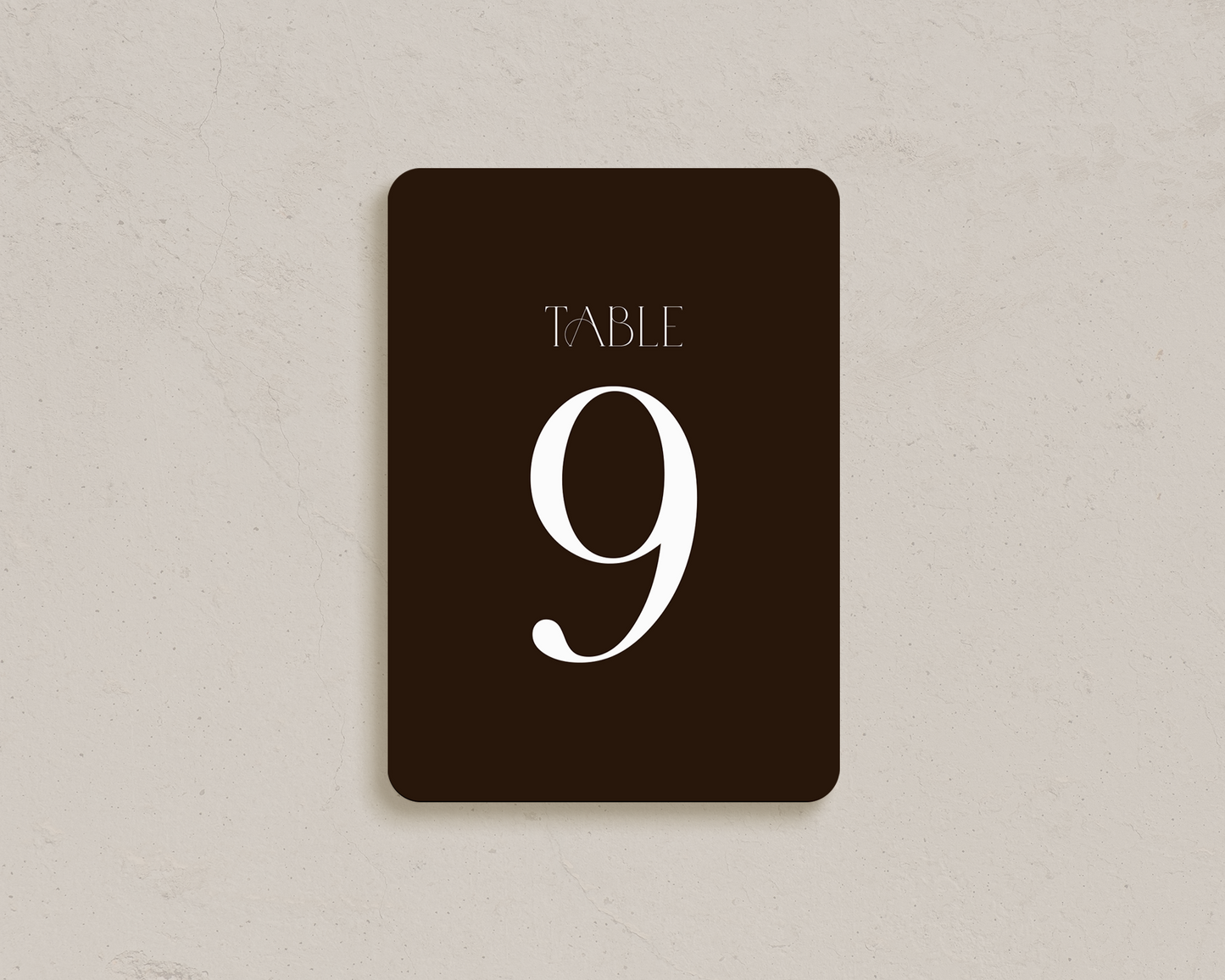 Capri Table Numbers